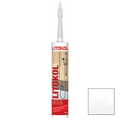 Герметик силиконовый санитарный Litokol SA прозрачный 310 мл