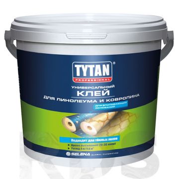 Клей Tytan Professional (Титан Профессионал) акриловый однокомпонентный 1к универсальный для линолеума и ковролина 14 кг