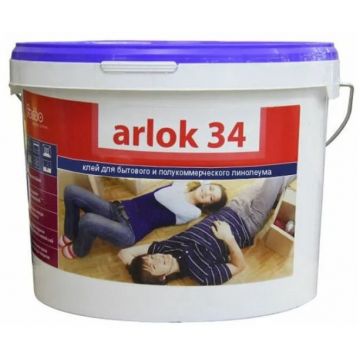 Клей для бытового и полукоммерческого линолеума Forbo-BS (Форбо БС) Eurocol Arlok 34 (Еврокол Арлок 34) однокомпонентный 1к полиэстер 4 кг