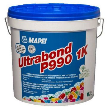 Клей Mapei (Мапей) Ultrabond P990 (Ультрабонд П990) эластичный полиуретановый однокомпонентный 1к ПУ (1k PU) 15 кг