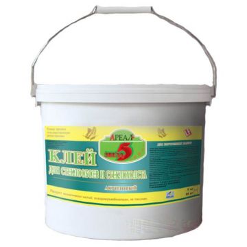 Клей для стеклообоев и стеклохолста акриловый Ареал+ (Areal+) 5 Звезд (А-307) 10 кг