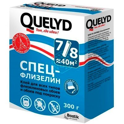 Клей для обоев Quelyd Флизелин AQUA белый 300 г