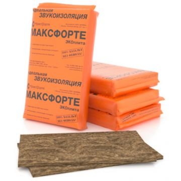 Звукоизоляционные плиты Maxforte (Максфорте) Экоплита Floor 1000х600х30 мм 5 шт. (3 м2)