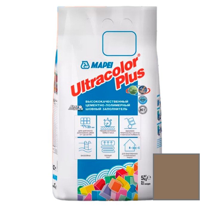 Затирка цементная Mapei (Мапей) Ultracolor Plus 135 золотистый песок 5 кг