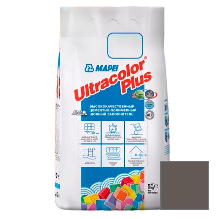 Затирка цементная Mapei (Мапей) Ultracolor Plus 136 гончарная глина 5 кг