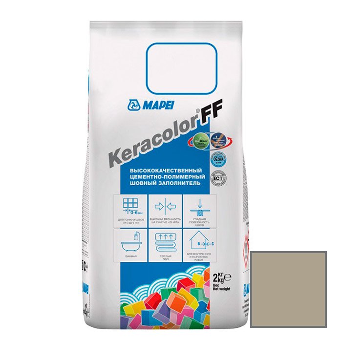 Затирка цементная Mapei (Мапей) Keracolor FF № 133 Песочный 2 кг
