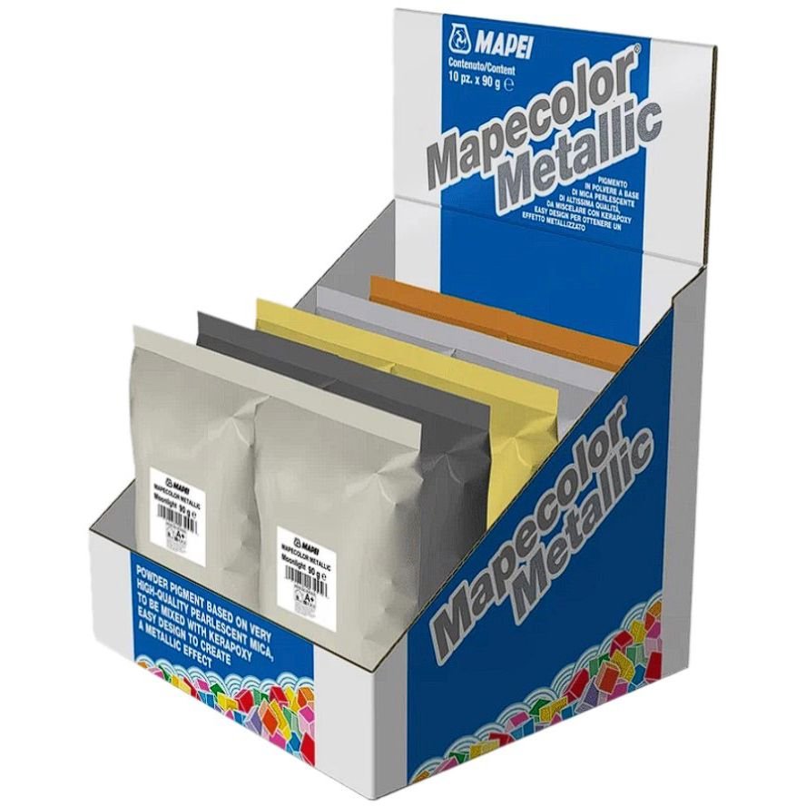 Добавка для эпоксидной затирки Mapei Mapecolor Metallic Moonlight Boxes 10х90 Gr. Pc