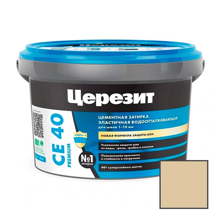 Затирка цементная эластичная Ceresit (Церезит) CE 40 Premium Мельба № 22 2 кг