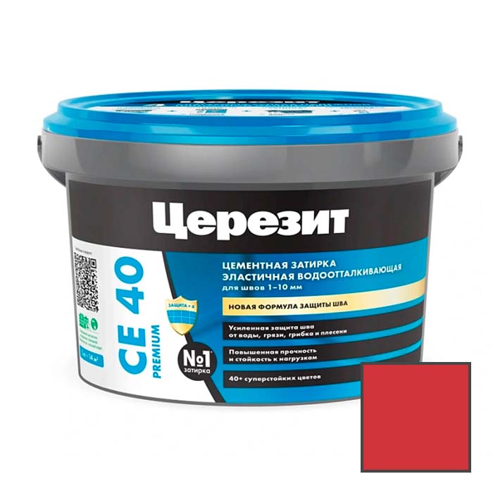 Затирка цементная эластичная Ceresit (Церезит) CE 40 Premium Чили № 37 2 кг