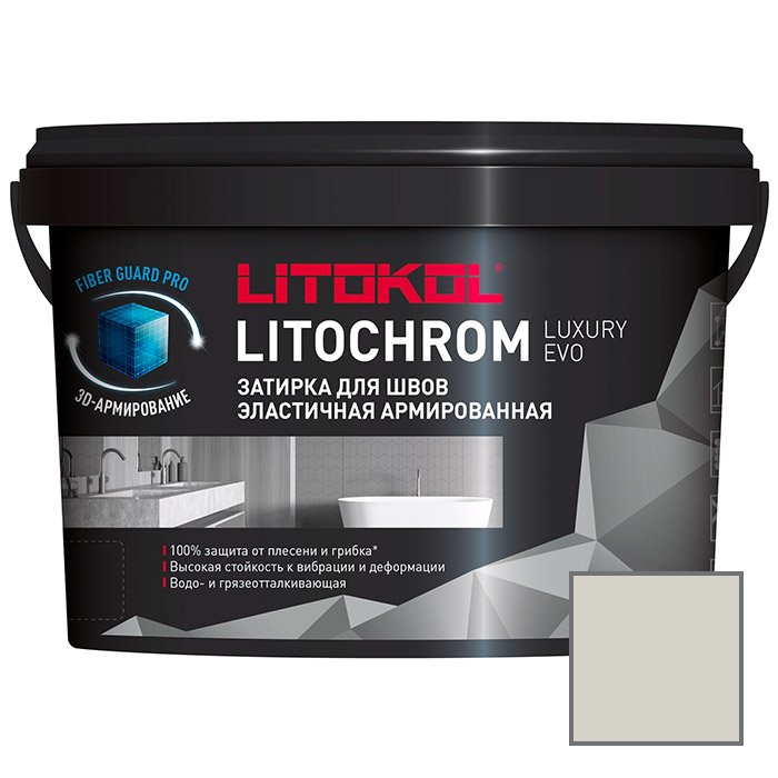 Затирка Litokol (Литокол) Litochrom Luxury Evo эластичная армированная полимерно-цементная LLE.210 карамель 2 кг