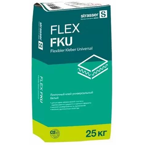Плиточный клей Квик Микс (Strasser) FLEX FKU универсальный 25 кг