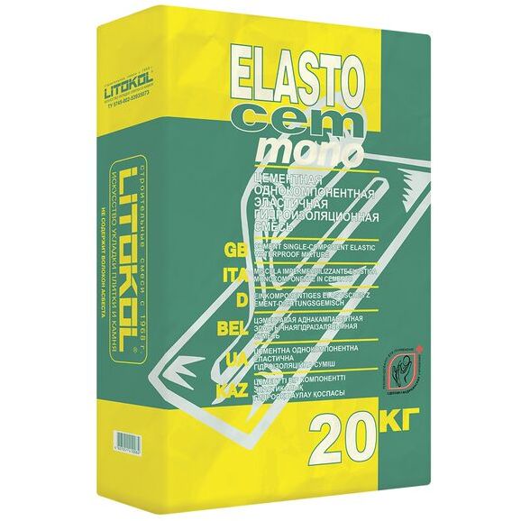 Гидроизоляционная смесь Litokol (Литокол) Elastocem Mono 20 кг