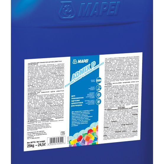 Жидкая каучуковая добавка Mapei (Мапей) Admix P (Planicrete) адгезионная 25 кг