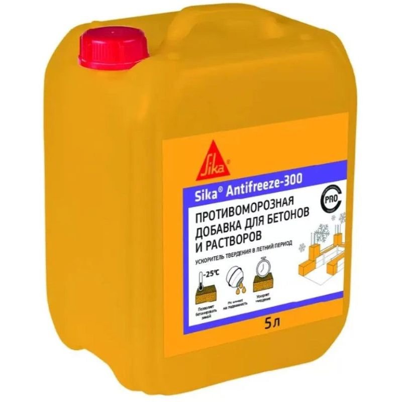 Добавка противоморозная Sika (Зика) Antifreeze-300 для бетонов и растворов 5 л