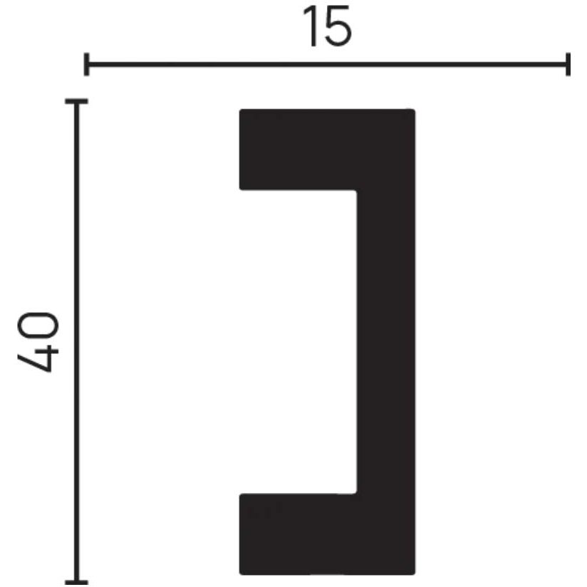 Рейка молдинг Decor-Dizayn (Декор-Дизайн) 3000х40х15 мм, 618-64PR