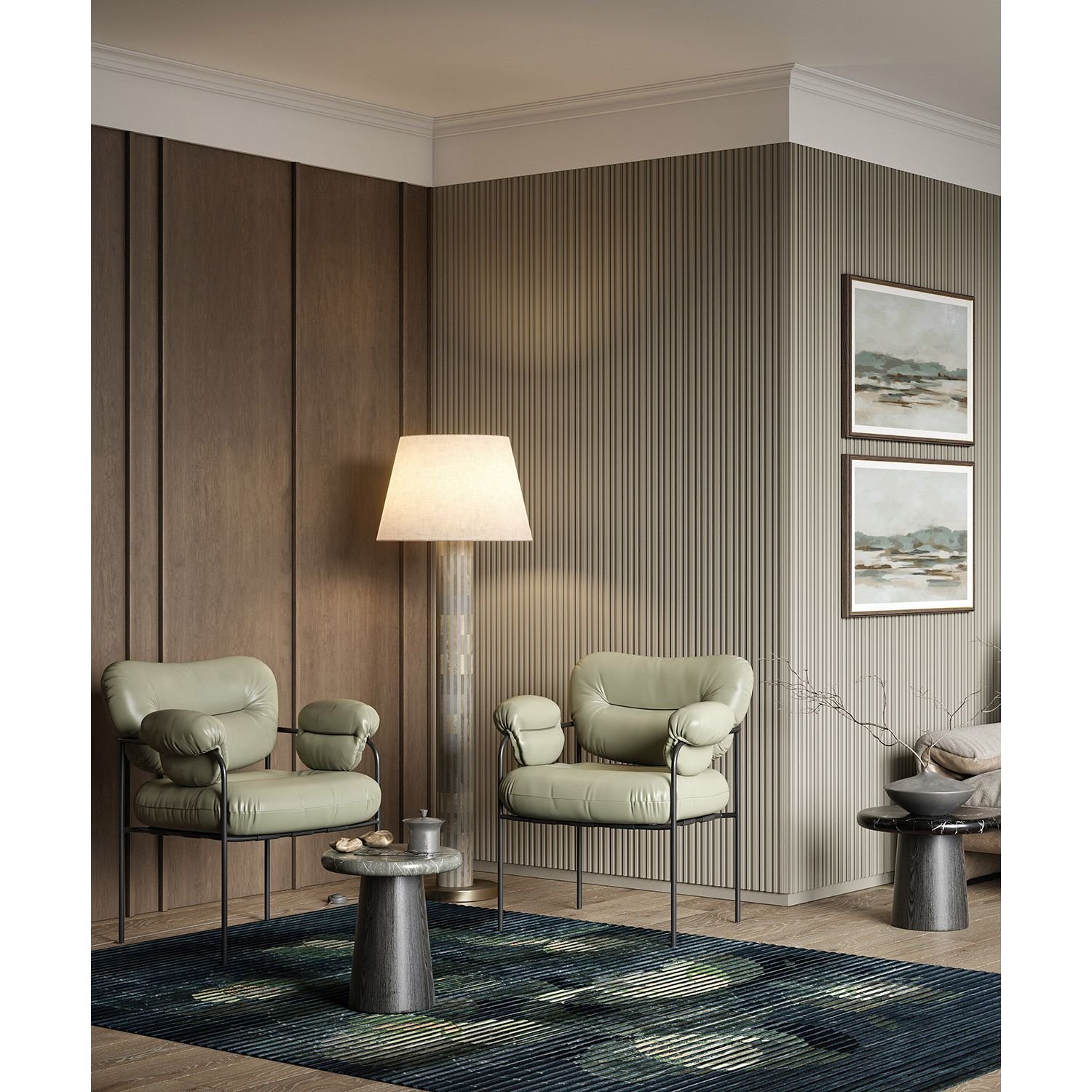Панель Cosca Decor (Коска) RP006, 156х12, 2800 мм, Экополимер