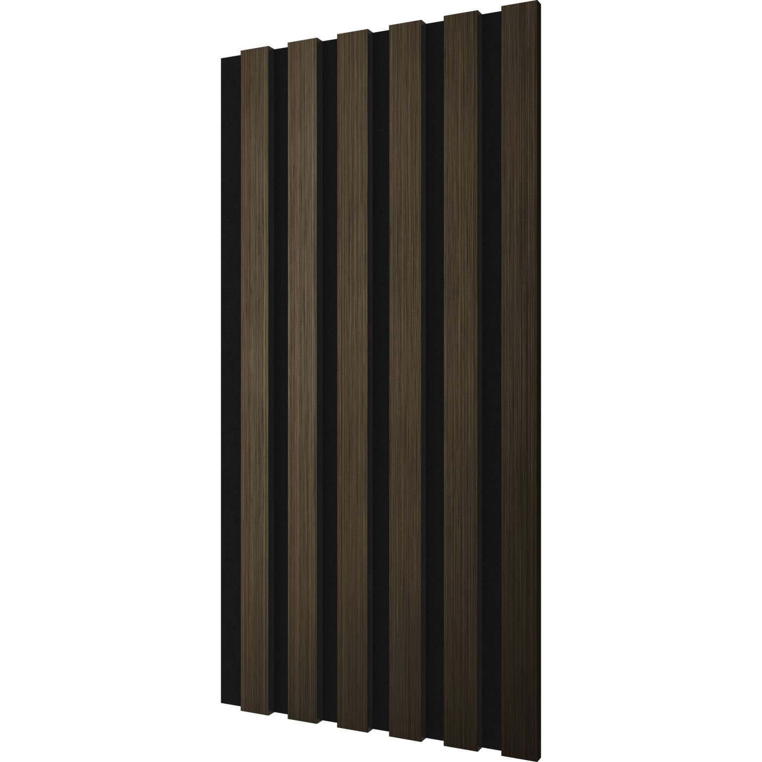 Комплект акустических панелей Cosca Decor (Коска) Эмираты черный войлок, 600х300х19 мм, рейки Экополимер, шампань 2 шт. 00-00079779