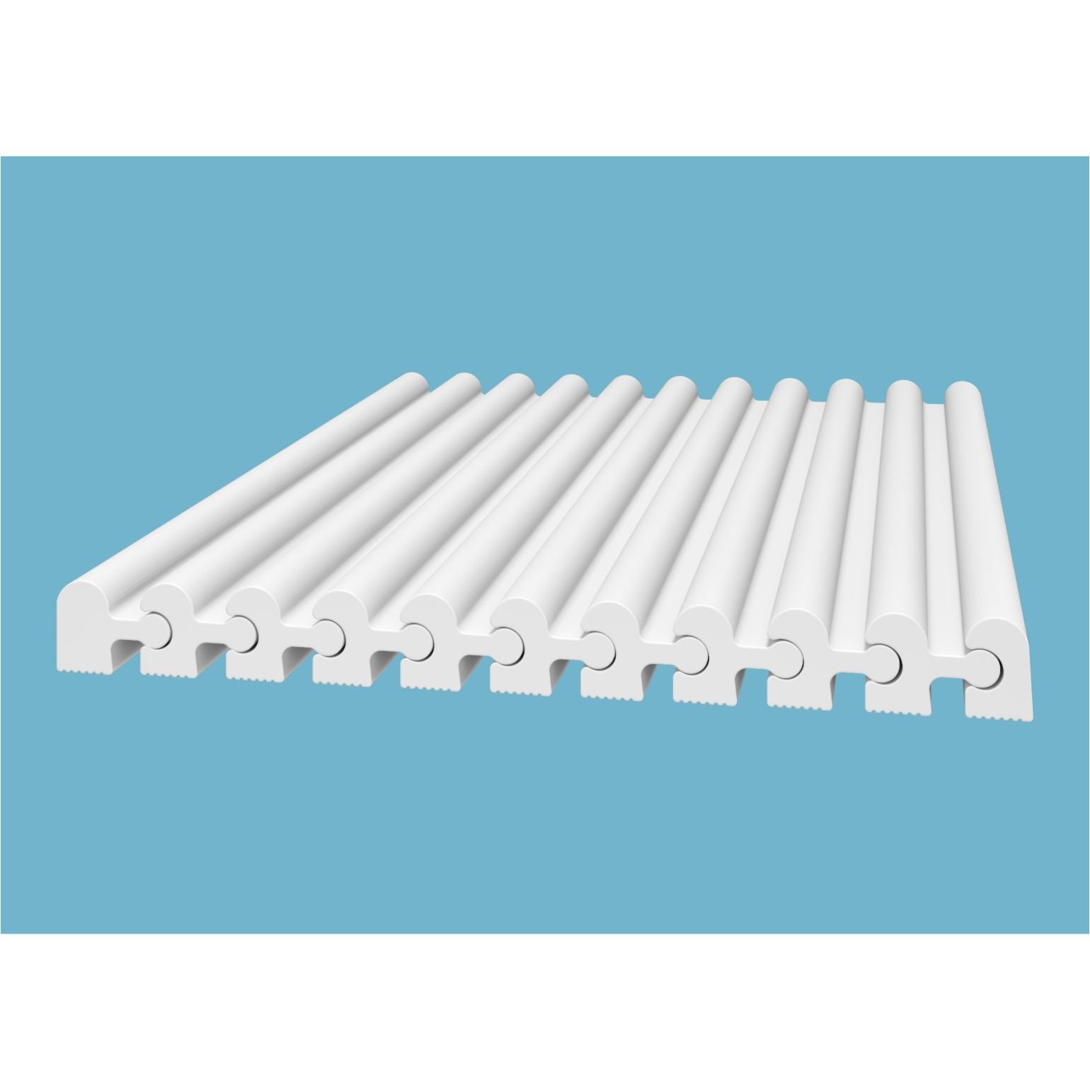 Заглушка Cosca Decor (Коска) ZL007, 30х23, 2800 мм, левая, для рейки RX007, Экополимер