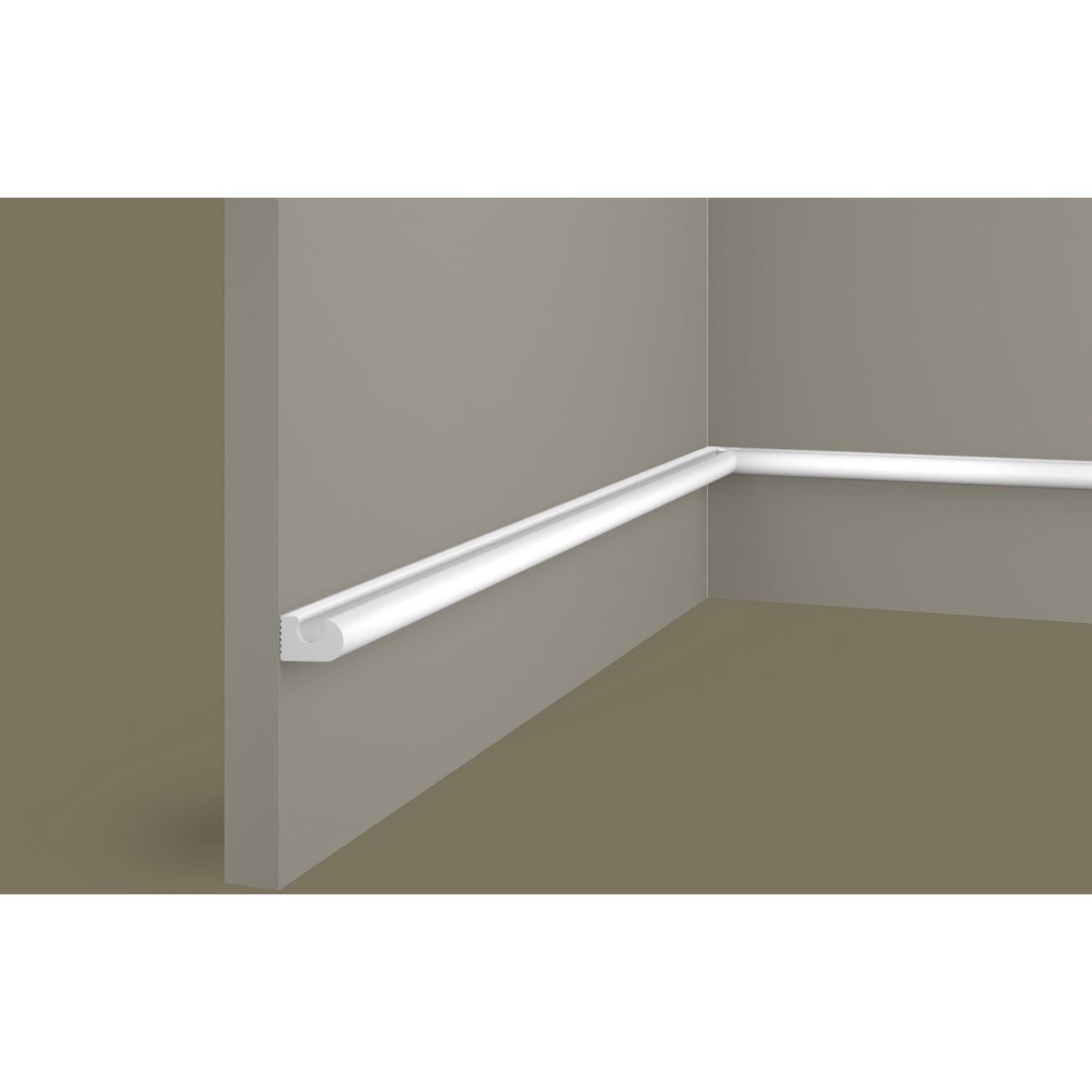 Заглушка Cosca Decor (Коска) ZP007, 15х23, 2800 мм, правая, для рейки RX007, Экополимер