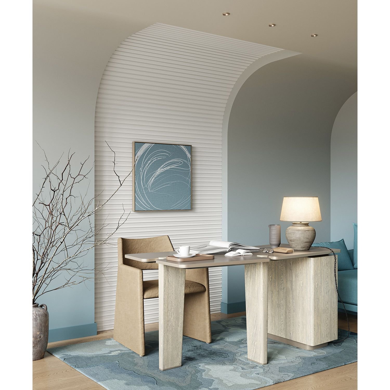 Заглушка Cosca Decor (Коска) ZL008, 50х18, 2800 мм, левая, для рейки RX008, Экополимер