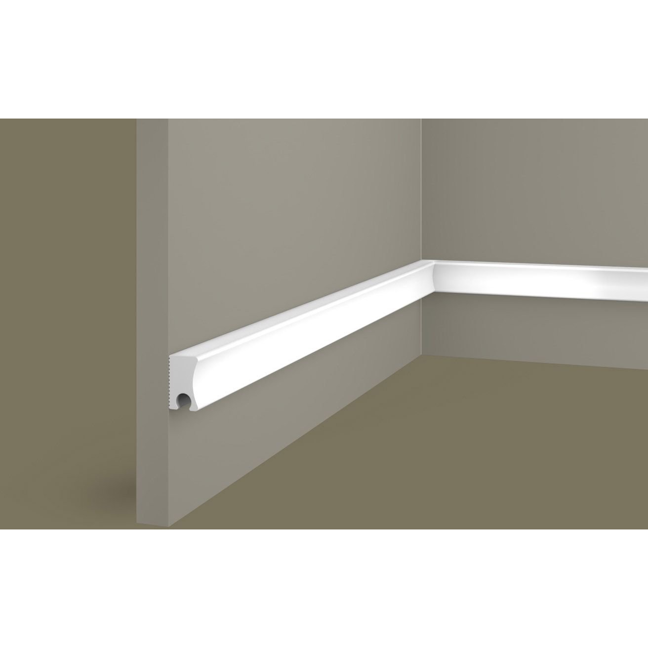 Заглушка Cosca Decor (Коска) ZP008, 30х18, 2800 мм, правая, для рейки RX008, Экополимер