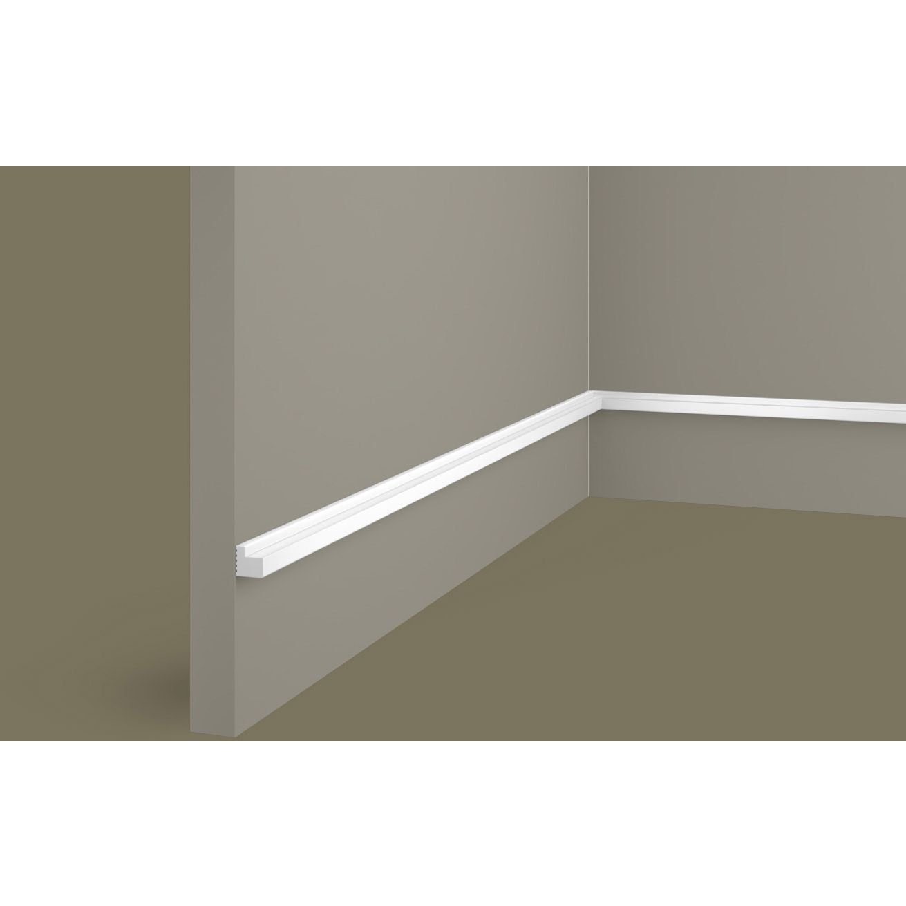 Заглушка Cosca Decor (Коска) ZL006, 12х12, 2800 мм, левая, для рейки RX006, Экополимер