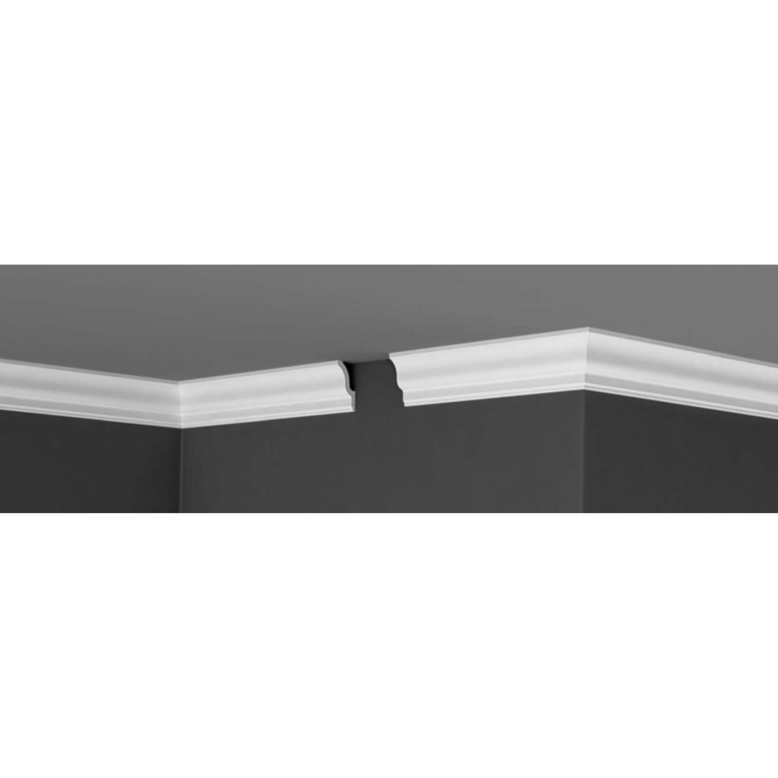 Плинтус потолочный Де-Багет (De-Baget) 2000х25х55 мм, П 17 55/25