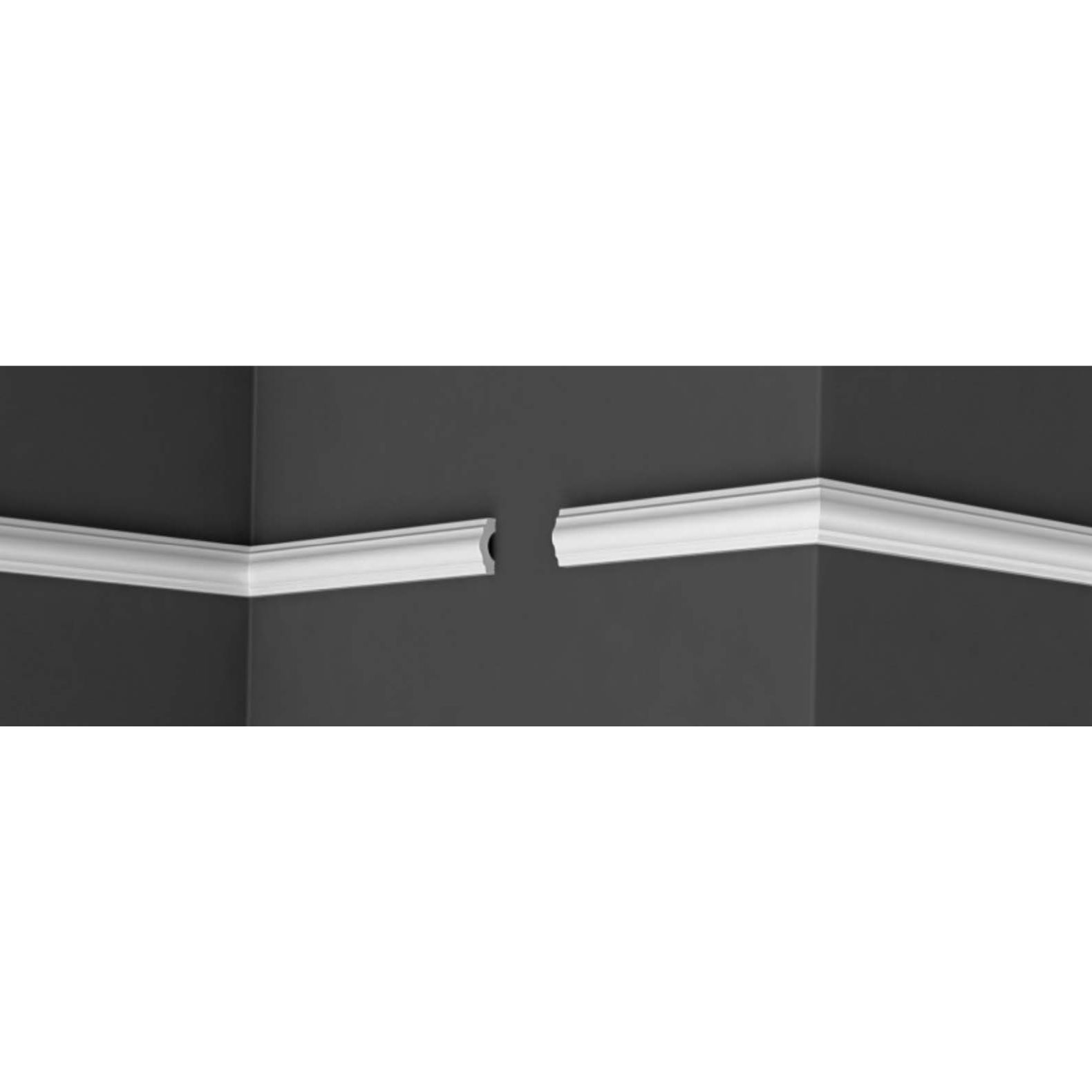 Плинтус потолочный Де-Багет (De-Baget) 2000х15х40 мм, С 02 40/15