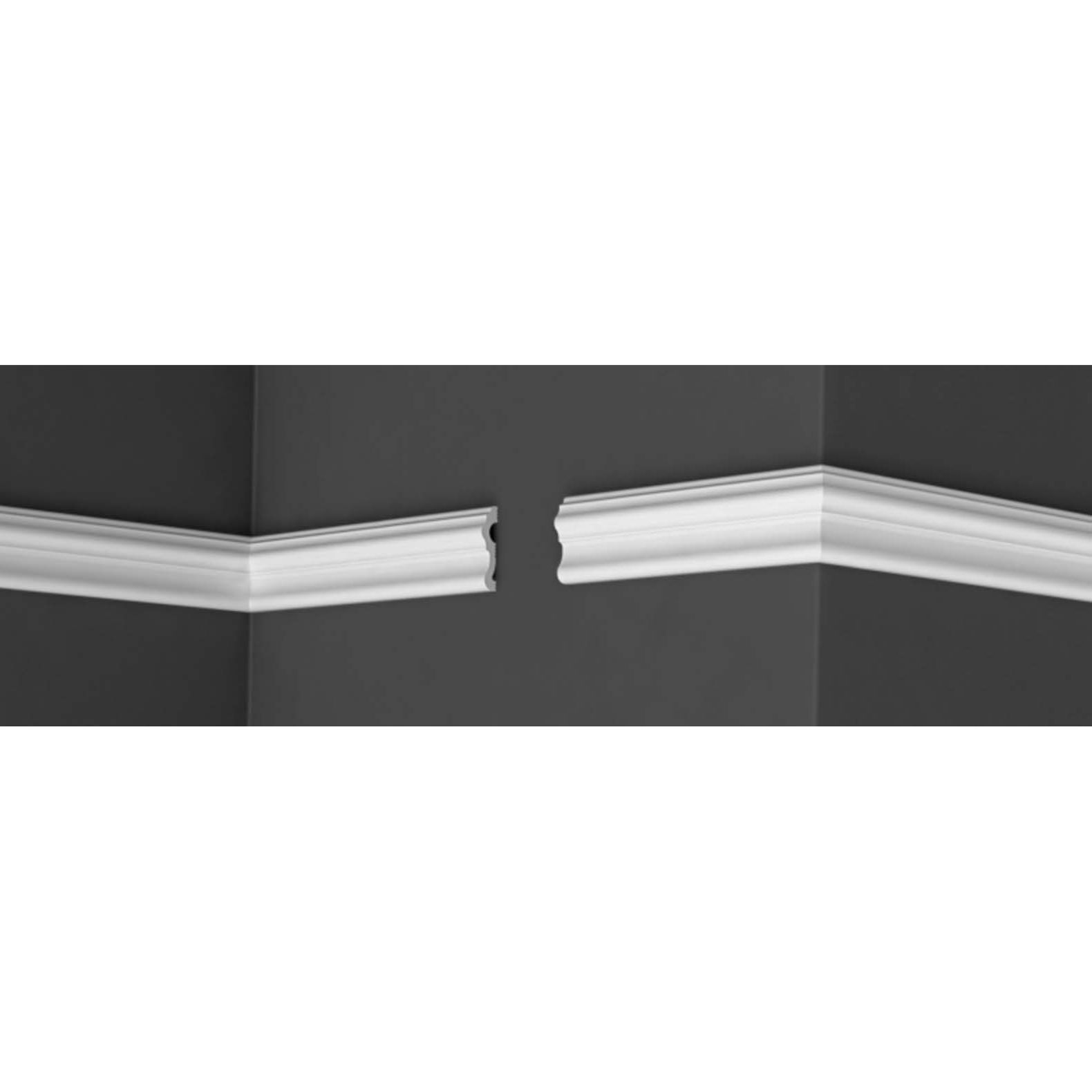 Плинтус потолочный Де-Багет (De-Baget) 2000х15х60 мм, С 03 60/15