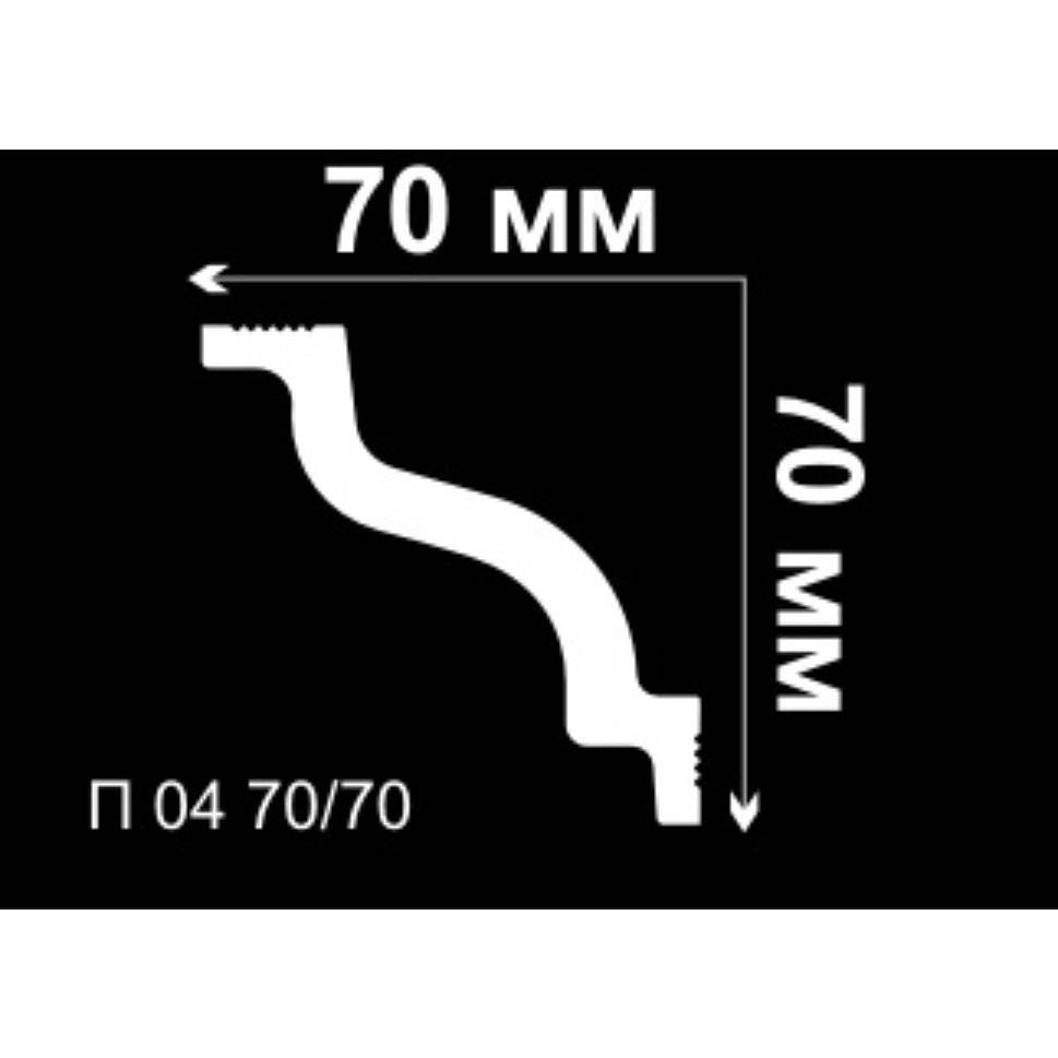 Угол внутренний Де-Багет (De-Baget) 70х70 мм, П 04 70/70