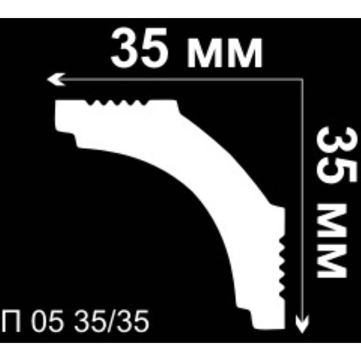 Угол внутренний Де-Багет (De-Baget) 35х35 мм, П 05 35/35