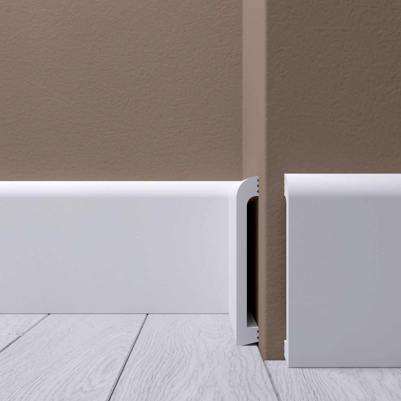 Плинтус напольный Де-Багет (De-Baget) 2000х16х120 мм, XPS POLYMER Н 7