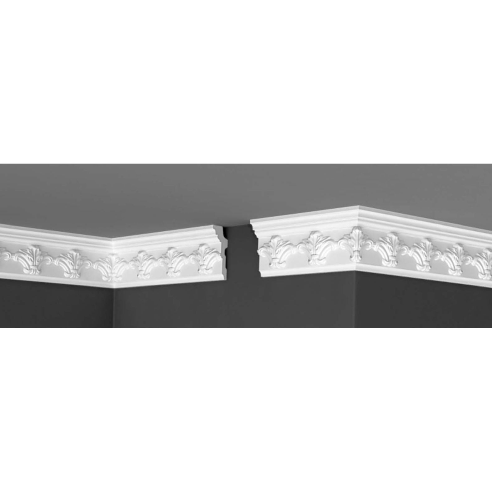 Плинтус потолочный Де-Багет (De-Baget) 2000х32х84 мм, ДП 29/90