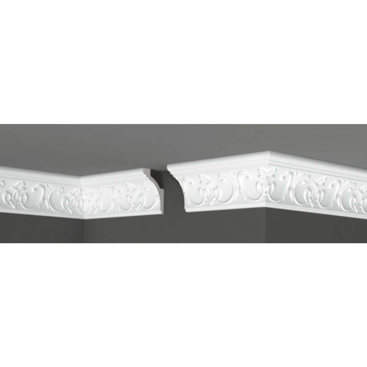 Плинтус потолочный Де-Багет (De-Baget) 2000х60х92 мм, ДП 41/110