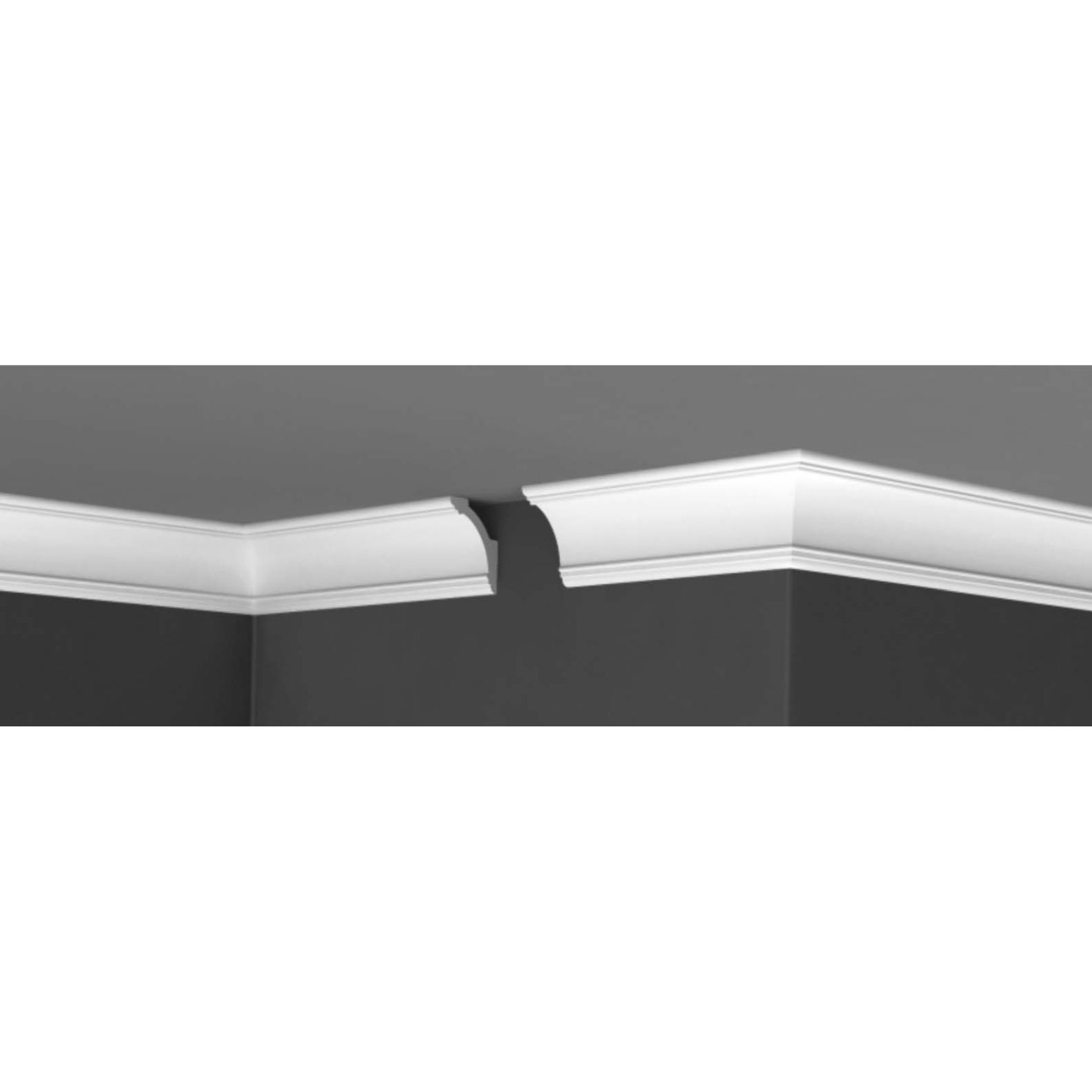 Плинтус потолочный Де-Багет (De-Baget) 2000х46х65 мм, ДП 50/80