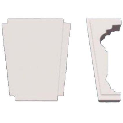 Обрамление дверных промов (Капитель пилястры) Перфект (Perfect) 83х110х50 мм (D3527)