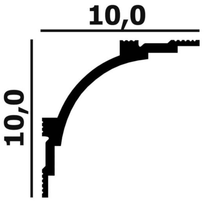 Карниз Перфект (Perfect) Плюс 2000х100х100 мм, P99 М