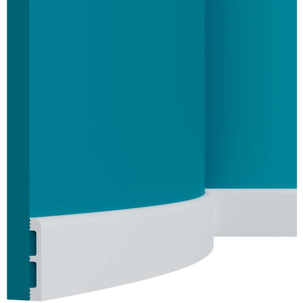 Плинтус напольный гибкий Перфект (Perfect) Плюс 2000х13х80 мм, P83 F