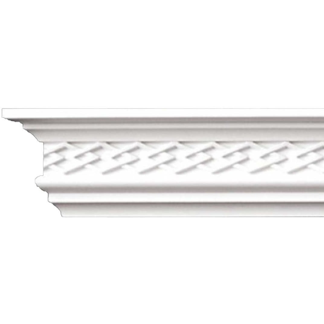 Карниз гибкий потолочный с рисунком Перфект (Perfect) 2300х52х81 мм (AA011F)