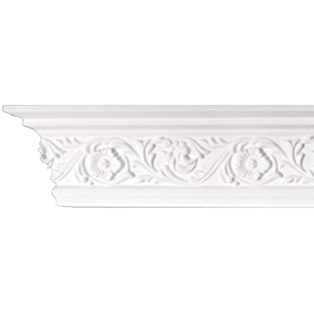 Карниз гибкий потолочный с рисунком Перфект (Perfect) 2300х57х86 мм (AA012F)