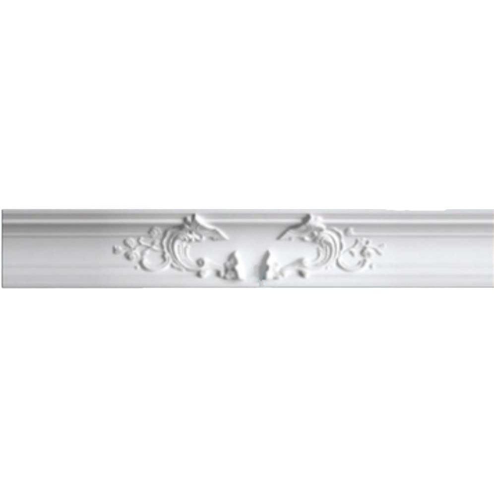 Карниз потолочный с рисунком Перфект (Perfect) 2440х124х120 мм (AA114)