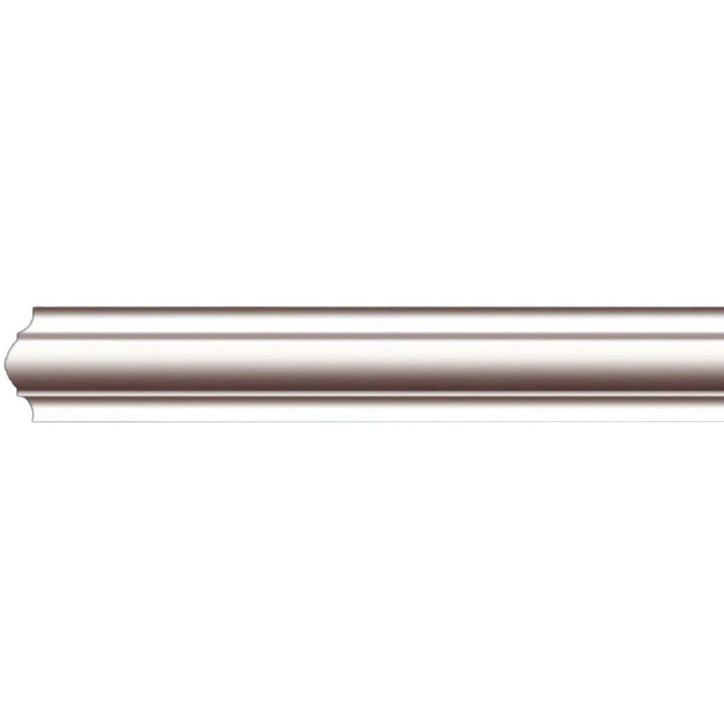 Молдинг бордюры гладкий Перфект (Perfect) 2440х76х25 мм (AD351)