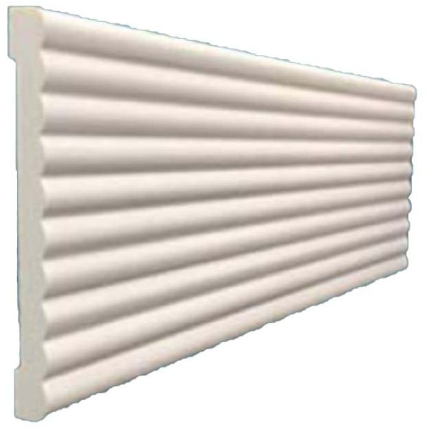 Молдинг бордюры гладкий Перфект (Perfect) 2400х101х10 мм (AD397)