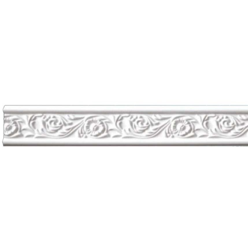 Молдинг гибкий бордюры с рисунком Перфект (Perfect) 2300х80х14 мм (AC217F)