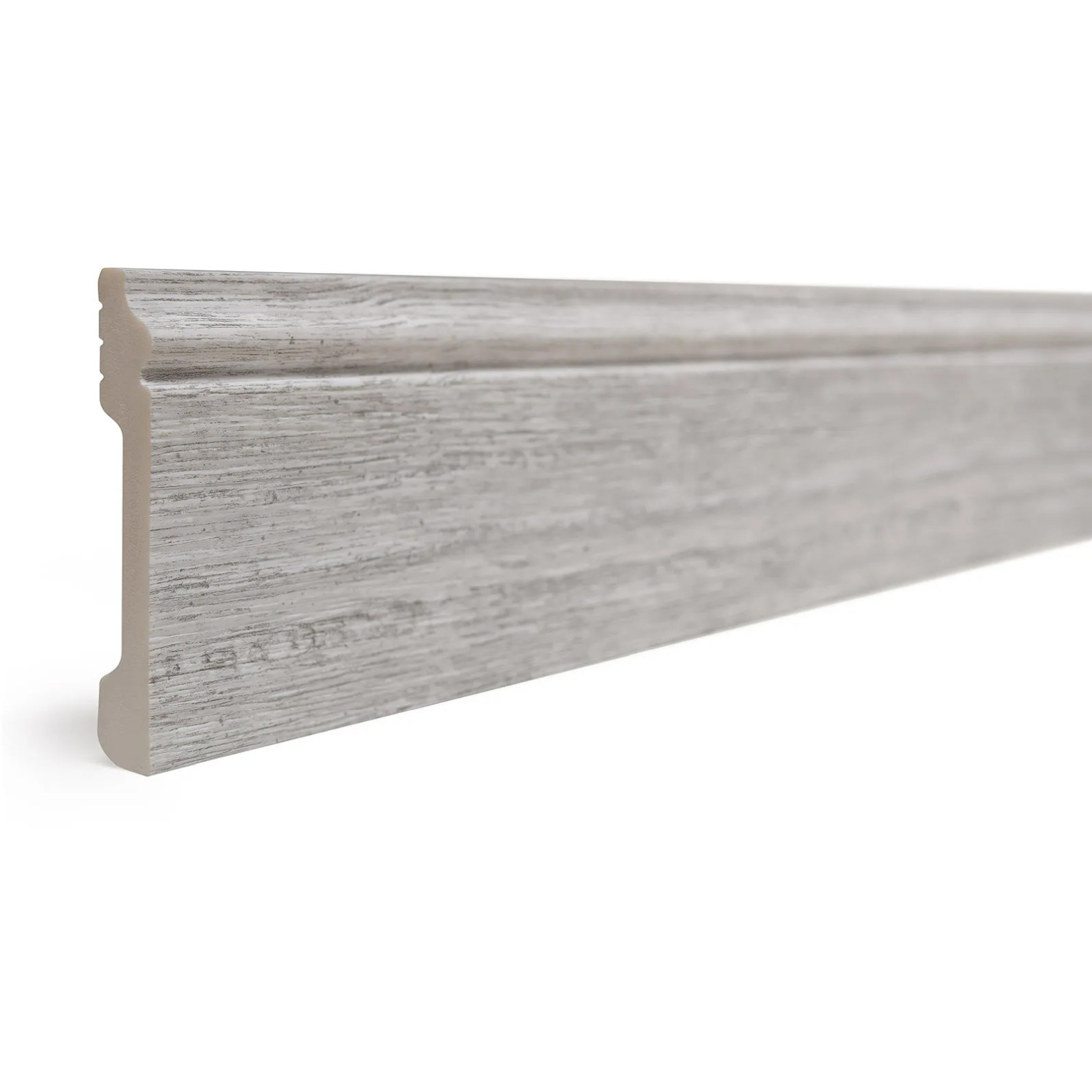 Плинтус Decor-Dizayn (Декор-Дизайн) 2400x79x13 мм, Коллекция Плинтусы 005, Серый, Полистирол, 005-89SH