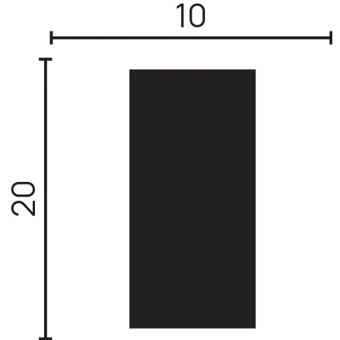 Молдинг Decor-Dizayn (Декор-Дизайн) 3000х20х10 мм, Коричневый, Полистирол, 610-66SH