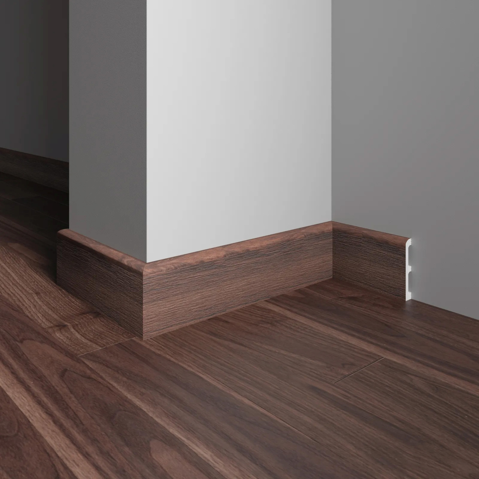 Плинтус Decor-Dizayn (Декор-Дизайн) 2400х80х13 мм, Коллекция Плинтусы 706, Коричневый, Полистирол, 706-88SH