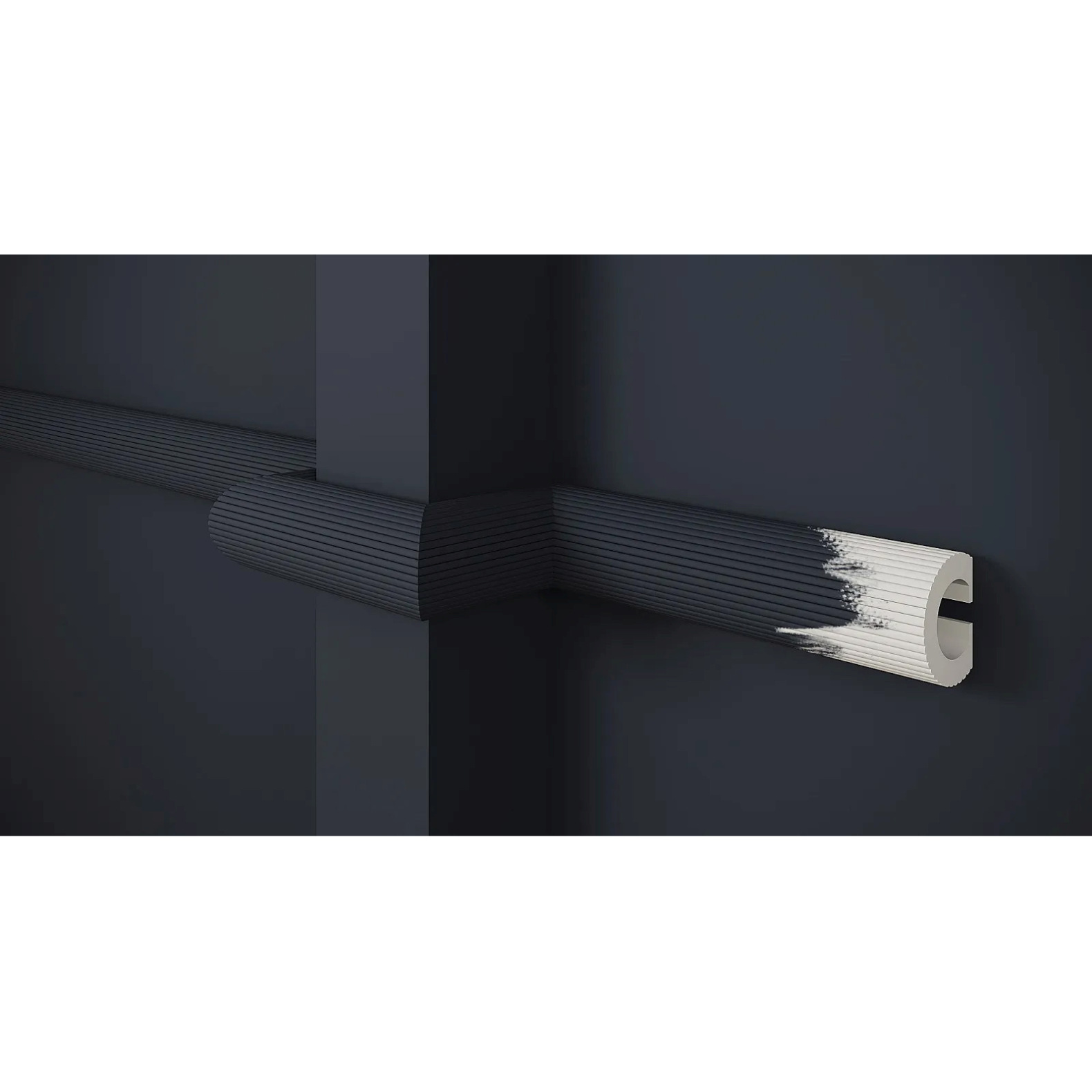 Молдинг Decor-Dizayn (Декор-Дизайн) 3000х30х23.2 мм, Коллекция Modern (Модерн), Белый, Полистирол, DD635(3m)