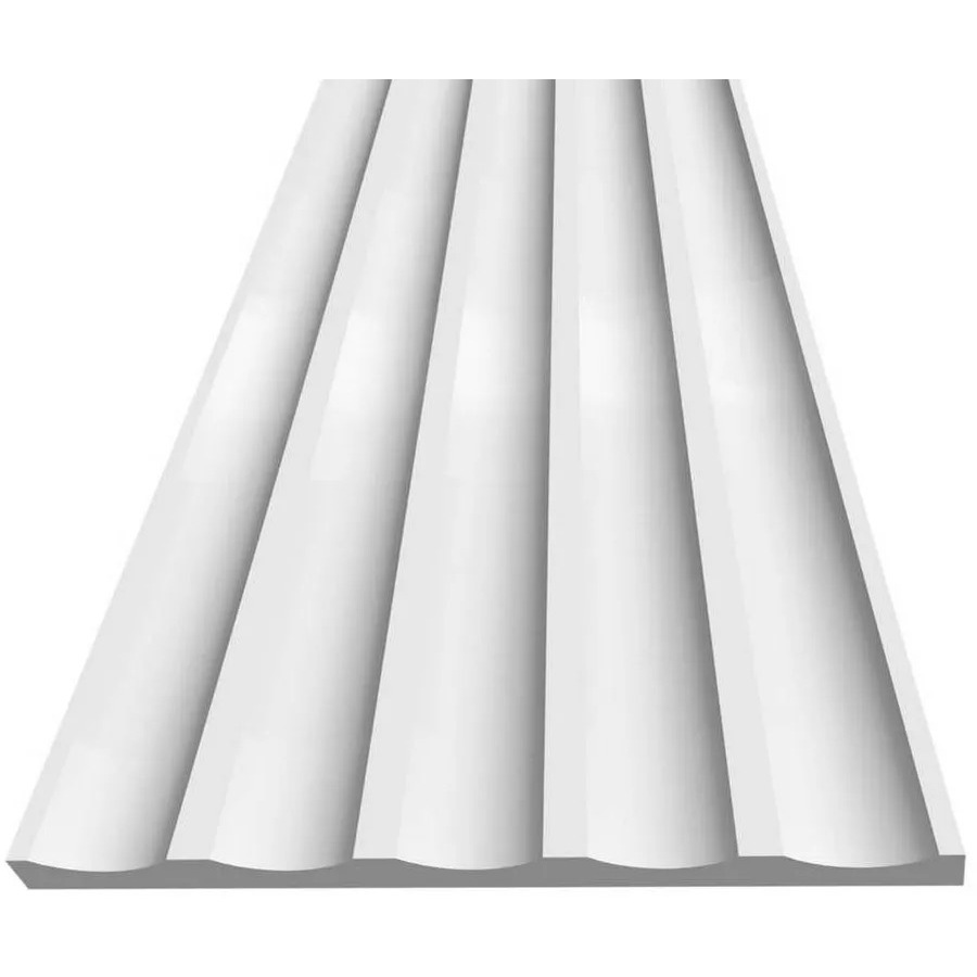 Панель Decor-Dizayn (Декор-Дизайн) 3000х130х10 мм, Коллекция Грани, Белая, Полистирол, DD902(3m)