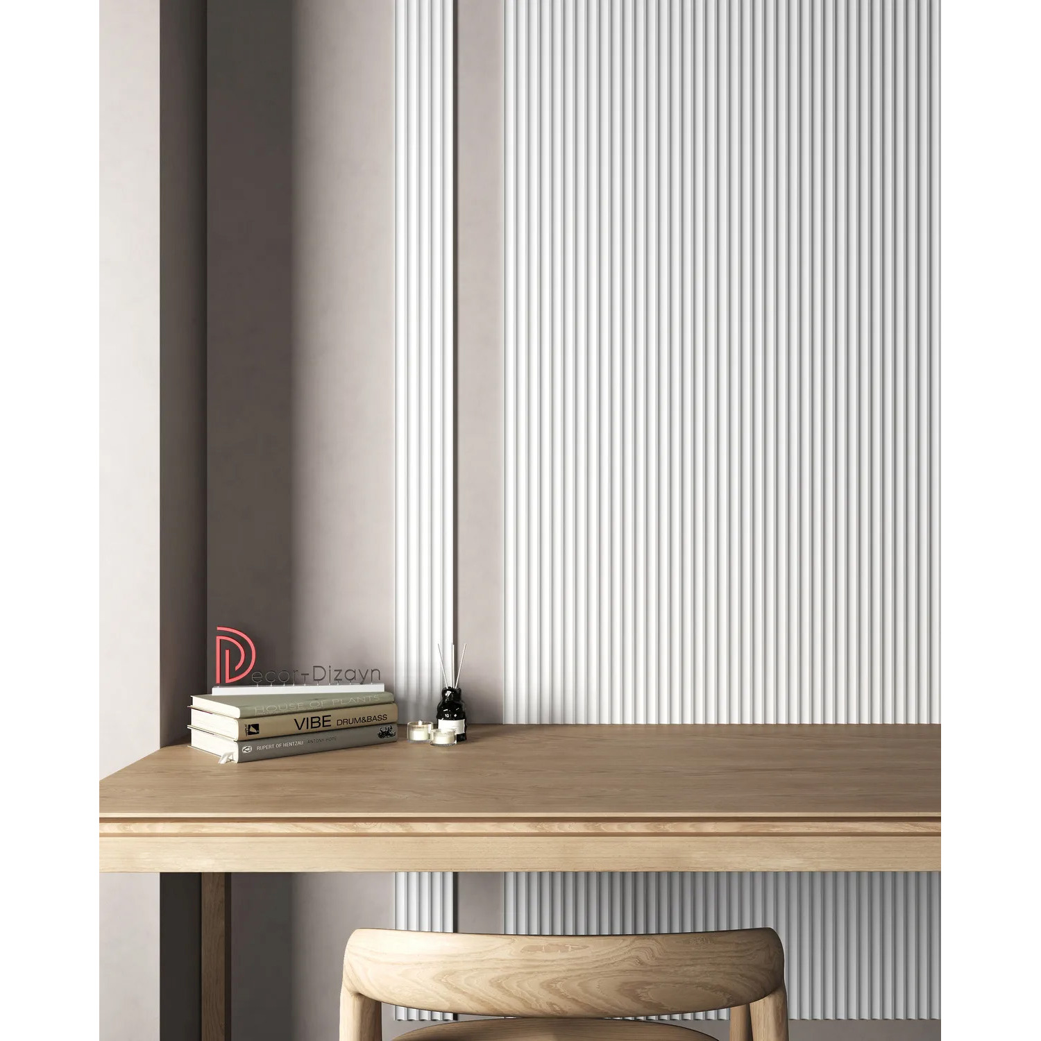 Панель Decor-Dizayn (Декор-Дизайн) 3000х130х10 мм, Коллекция Грани, Белая, Полистирол, DD902(3m)